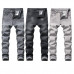 Men Jeans Skinny Stretch Regular Fit Casual Straight Denim Trousers Ripped Pants