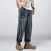 Mens Fashion Denim Loose Jeans Straight Pants Japanese Casual Trousers Korean