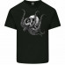 Skull T-Shirt Mens Biker Tattoo Tribal Viking Demon Gym Heavy Metal Rock Death