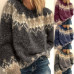 Women's Ladies Winter Knitted Warm Jumpers Pullover Tops Baggy Sweater Plus Size